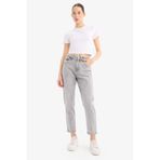 Defacto Lina Comfort Mom Normal Bel Düz Paça Jean Kar Yıkamalı Pantolon, 32, D7947AX25SP, Gri, Kadın