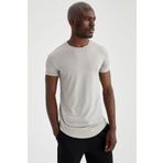 DeFacto Long Muscle Fit Bisiklet Yaka Basic Tişört