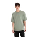 DeFacto Loose Fit Bisiklet Yaka Baskılı Ağır Kumaş Tişört, S, D8462AX25SP, Yeşil-GN1107, Erkek
