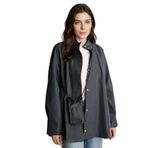 DeFacto Loose Fit Paraşüt Trençkot, S, Loose Fit Paraşüt Trençkot, Haki-KH243, Kadın