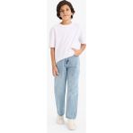 DeFacto Loose Fit Yırtık Detaylı Düz Paça Jean Pantolon Erkek Çocuk G6698A826SP - Mavi-NM39 - 11 - 12 Yaş