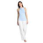 DeFacto Low Rise Wideleg Düşük Bel Uzun Jean Pantolon, 38, H5365AX26SM, Beyaz-WT1, Kadın