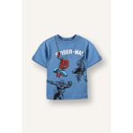 DeFacto Marvel Spıderman Tişört Erkek Bebek G9908A526SM - Mavi-BE105 - 5 - 6 Yaş