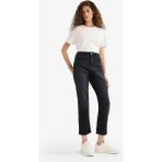 DeFacto Mary Vintage Straight Fit Yüksek Bel Bilek Boy Jean Pantolon E9819AX25AU - 36 - Siyah-NM40
