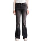 DeFacto Mia Flare Fit Yüksek Bel Jean Pantolon, 32, G8879AX26SP, Siyah-NM40, Kadın