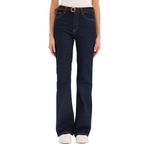 DeFacto Mia Flare Fit Yüksek Bel Uzun Jean Pantolon, 32, G6399AX25CW, Mavi-NM82, Kadın