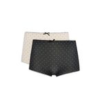 DeFacto Micro 2'li Boxer, L, G8534AX26SP, Siyah-BK81, kadın