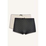 DeFacto Micro 2'li Boxer, M, G8534AX26SP, Siyah-BK81, kadın