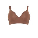 DeFacto Micro Kaplı Push Up Balenli Büyük Beden Sütyen, 90D, B8598AX26SP, Kahve-BN307, Kadın