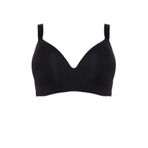 DeFacto Micro Kaplı Push Up Balenli Büyük Beden Sütyen, 90/D, B8598AX26SP, Siyah, Kadın
