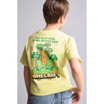 DeFacto Minecraft New Regular Fit Bisiklet Yaka Kısa Kollu Tişört Erkek Çocuk H8261A826HS - Sarı-YL114 - 11 - 12 Yaş