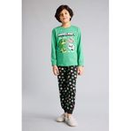 DeFacto Minecraft Regular Fit 2'li Pijama Takımı Erkek Çocuk, 9-10 Yaş, G9975A826SP, Yeşil-GN745, erkek-çocuk