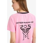 DeFacto MLS Regular Fit Sırt Baskılı Forma Kumaş Kısa Kollu Tişört, 2XL, F2892AX25SM, Pembe-PN253, Kadın