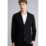 DeFacto Modern Fit Penye Blazer Ceket, 52, F2347AX26SP, Siyah-BK27, Erkek