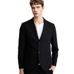 DeFacto Modern Fit Penye Blazer Ceket, 54, F2347AX26SP, Siyah-BK27, Erkek