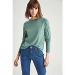 DeFacto N9139AZ.19CW.BN409 Kahverengi Relax Fit Basic Triko Kadın Kazak