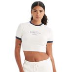 DeFacto NBA Brooklyn Nets Cropped Fit Bisiklet Yaka Kısa Kollu Tişört, XS, C8102AX24AU, Ekru-ER105, Kadın