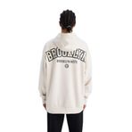 DeFacto NBA Brooklyn Nets Oversize Geniş Kalıp Kapüşonlu Sırt Baskılı Skuba Dalgıç Kumaş Sweatshirt, M, D6711AX25SP, Bej-BG662, erkek