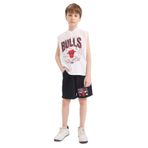 DeFacto NBA Chicago Bulls 2'li Takım Kapüşonlu Kolsuz Tişört Beli Lastikli Şort Erkek Çocuk, 11-12 Yaş, E7104A825HS, Beyaz-WT34, erkek-çocuk