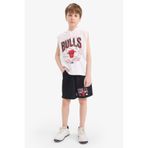 DeFacto NBA Chicago Bulls 2'li Takım Kapüşonlu Kolsuz Tişört Beli Lastikli Şort Erkek Çocuk, 9-10 Yaş, E7104A825HS, Beyaz-WT34, erkek-çocuk