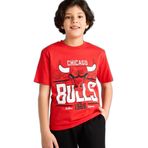 DeFacto NBA Chicago Bulls Erkek Çocuk Tişört Kırmızı, 9-10 Yaş, G7615A826SM, Kırmızı-RD135, Erkek Çocuk