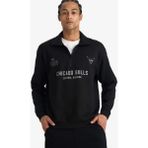 DeFacto NBA Chicago Bulls Relax Fit Polo Yaka Jakarlı Sweatshirt F5859AX25WN - Siyah-BK81 - M