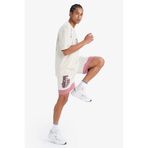 DeFacto NBA Chicago Bulls Standart Fit Kısa Paça Şort, S, E2189AX25SM, Bej-BG810, Erkek