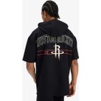 DeFacto NBA Houston Rockets Oversize Geniş Kalıp Kapüşonlu Sırt Baskılı Kısa Kollu Tişört D9898AX25SP - Siyah-BK81 - M