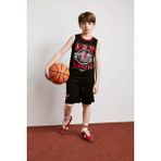 DeFacto NBA Houston Rockets Regular Fit Şort Erkek Çocuk H2920A826HS - 11 - 12 Yaş - Siyah-BK81