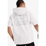 DeFacto NBA Los Angeles Lakers Boxy Fit Kapüşonlu Sırt Baskılı Kısa Kollu Tişört E8766AX25AU - Gri-GR519 - M