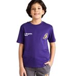 DeFacto NBA Los Angeles Lakers Erkek Çocuk Bisiklet Yaka Kısa Kollu Tişört, 11-12 Yaş, E801GY120125, Mor, Erkek Çocuklar