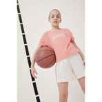 DeFacto NBA Los Angeles Lakers Loose Fit Bisiklet Yaka Kısa Kollu Tişört Kız Çocuk, 8-9 Yaş, E7630A825HS, Turuncu-OG606, Kız Çocuklar