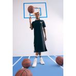 DeFacto NBA Los Angeles Lakers Oversize Geniş Kalıp Kısa Kollu Pike Midi Elbise B9962AX25SM - Siyah-BK81
