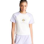 DeFacto NBA Los Angeles Lakers Slim Fit Pamuklu Kısa Kollu Tişört, S, G0685AX26SP, Ekru-ER105, Kadın