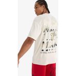 DeFacto NBA Miami Heat Boxy Fit Bisiklet Yaka Sırt Baskılı Kısa Kollu Tişört E0359AX25SP - Bej-BG662