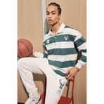 DeFacto NBA Milwaukee Bucks Boxy Fit Polo Yaka Sweatshirt, XL, F5127AX25AU, Bej-BG662, erkek