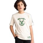 DeFacto NBA Milwaukee Bucks Erkek Çocuk Tişört, 13-14 Yaş, G7618A826SM, Ekru-ER117, Erkek Çocuk