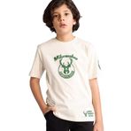 DeFacto NBA Milwaukee Bucks Erkek Çocuk Tişört, 9-10 Yaş, G7618A826SM, Ekru-ER117, Erkek Çocuk