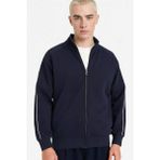 DeFacto Nefes Alabilen Boxy Fit Hırka F9544AX26SP - Lacivert-NV64 - 2XL