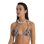 DeFacto Nefes İstanbul X Baskılı Üçgen Bikini Üstü, XS, X7796AZ23HS, Turuncu-OG583, Kadın
