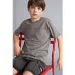 DeFacto New Regular Fit Bisiklet Yaka Kısa Kollu Tişört Erkek Çocuk, 11/12 Yaş (152cm), G9417A826SM, Gri, Erkek Çocuk