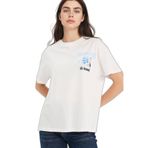 DeFacto Off White Pamuklu T-Shirt, S, G5910AX26SP, Beyaz-WT32, Kadın