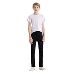 DeFacto Okul Slim Fit Dar Kesim Düz Paça Jean Pantolon Erkek Çocuk, 5/6 Yaş (116cm), C3683A825AU, Siyah, Erkek Çocuk