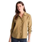 DeFacto Overshirt Fit Modal Gömlek, XS, H7396AX26SP, Haki-KH176, Kadın
