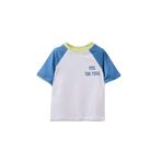 DeFacto Overshirt Fit Slogan Baskılı Kısa Kollu Tişört Erkek Bebek, 18-24 AY, H5246A526SM, Beyaz-WT34, Erkek bebek