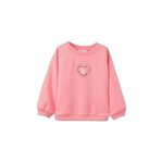 DeFacto Oversize Baskılı Sweatshirt Kız Bebek, 12-18 AY, G7501A526SP, Pembe-PN657, kız-bebek