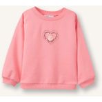 DeFacto Oversize Baskılı Sweatshirt Kız Bebek G7501A526SP - Pembe-PN657 - 18 - 24 Ay