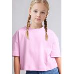 DeFacto Oversize Bisiklet Yaka Kısa Kollu Tişört Kız ÇOCUK H7237A826SM - Pembe-PN650 - 11 - 12 Yaş