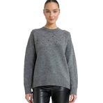 DeFacto Oversıze Bisiklet Yaka Triko Kazak, 2XL, G3383AX25WN, Gri-GR156, Kadın