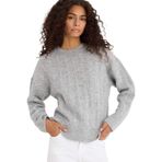 DeFacto Oversize Bisiklet Yaka Triko Kazak, L, F3894AX25WN, Gri-GR247, Kadın